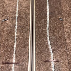 2 diamond tennis bracelets, brand new in the boxes with proof of authenticity.